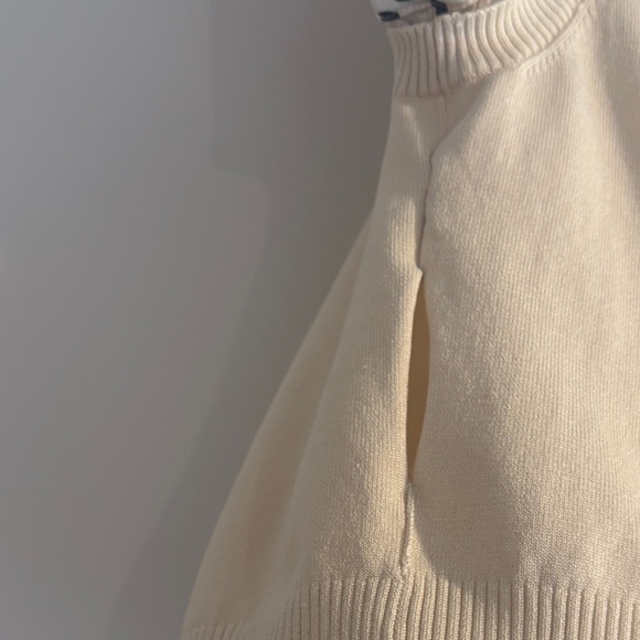 Bebe Beige and Black Polka Dot Blouse - Picture 3 of 5